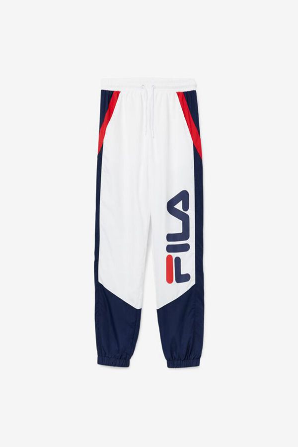 Fila Gustavo Men's Pants - White/Navy/Red,NZ 578-92104